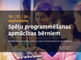 Piesakies uz spēļu programmēšanas apmācībām septembrī!