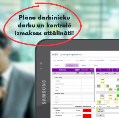 Plāno darbinieku darbu un kontrolē izmaksas attālināti ar Timebe!